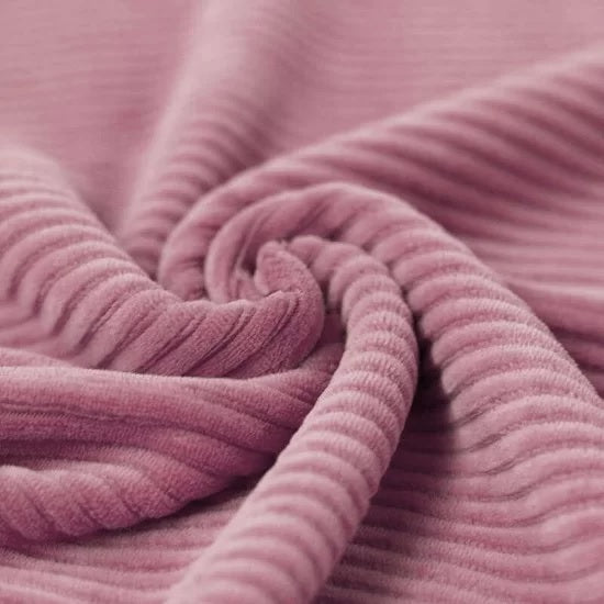 Light Mauve - Big Knitted Corduroy Jersey